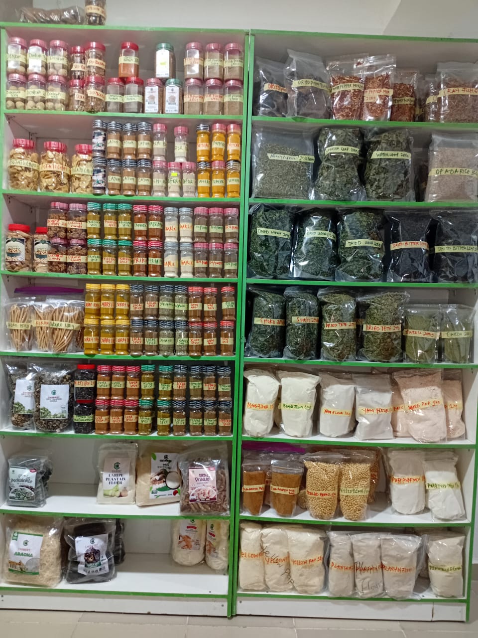 African spices and ingredients